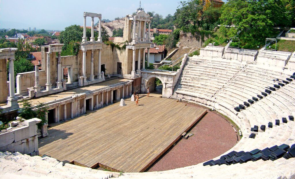 Roman amphitheatre Plovdiv, Bulgaria