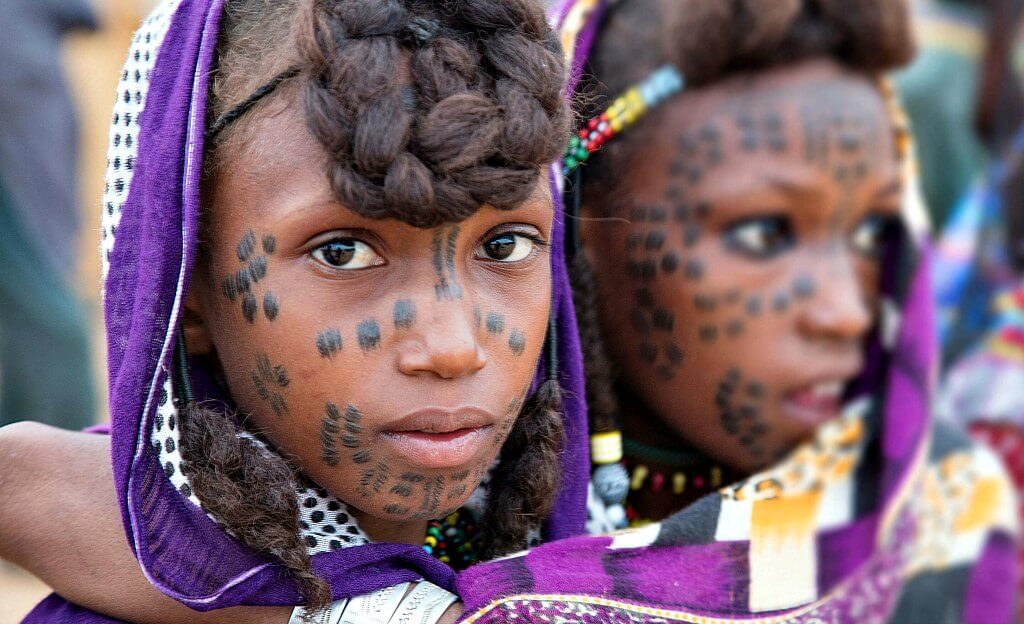 Gerewol women - displaying scarifications on their faces
