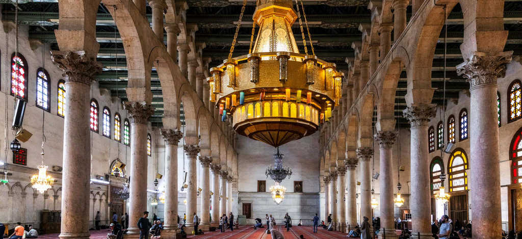 Syria Highlights small group tour - Damascus Umayyad Mosque interior