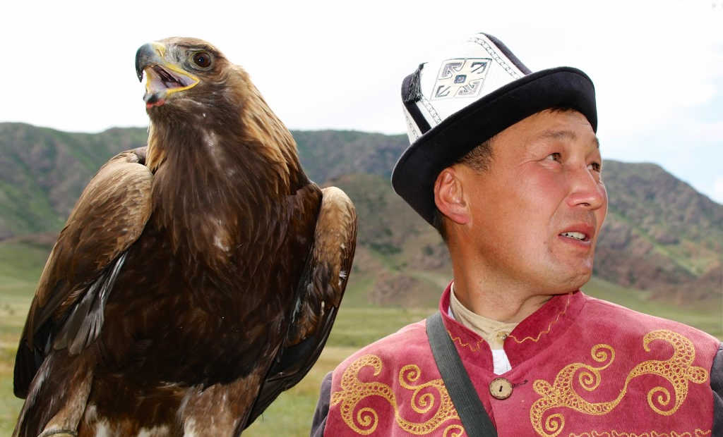 Eagle hunter in Kyrgyzstan