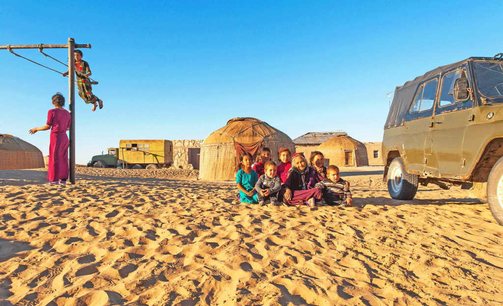 Nomad settlement in Turkmenistan