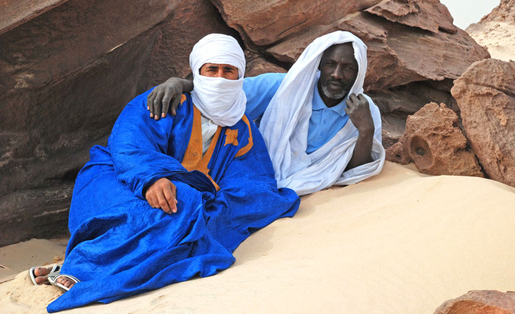 Local men in the Banc d'Arguin National Park