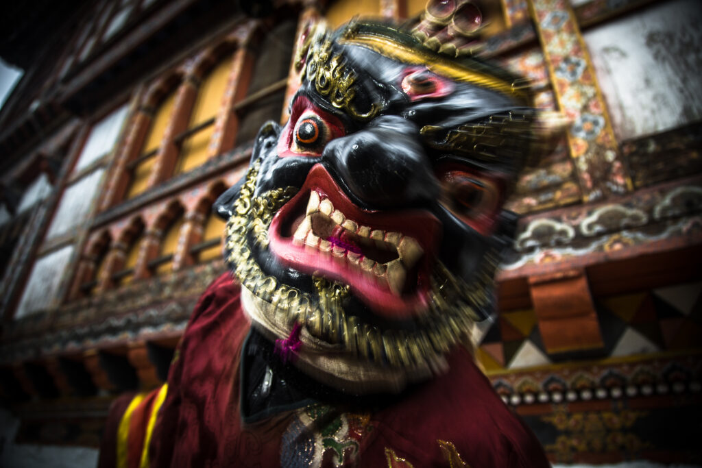 Bhutan festival mask